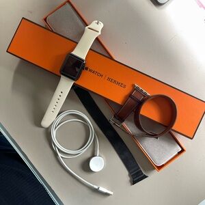 Apple Watch w/Authentic Hermes leather strap